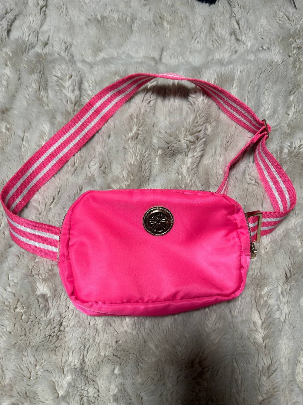 NWOT Lilly Pulitzer hot pink Jeanie belt bag